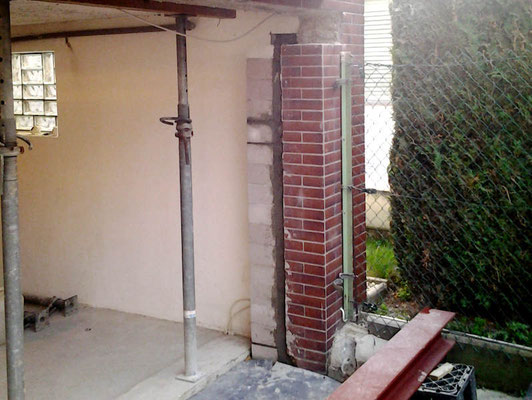 Umbauarbeiten einer Garageneinfahrt - Schmitt Bauunternehmung