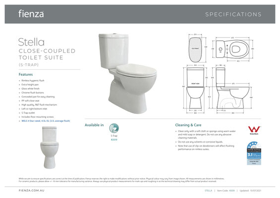 KDK CLOSE COUPLE TOILET KDK006 KDK009 KDK019