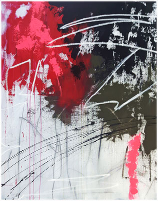 "broken contracts, Acryl auf Leinwand, 80 x 100 cm