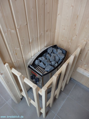 Sauna im Obergeschoss