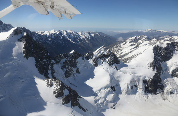 Rundflug am Mount Cook