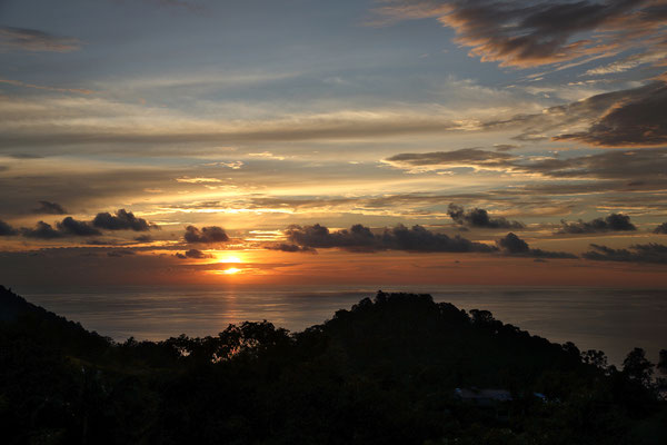 Sonnenuntergang bei Quepos