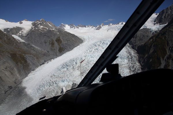 Mit dem Heli auf den Fox Gletscher