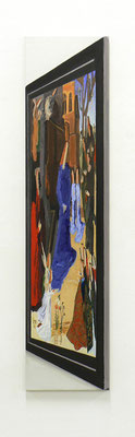 BERND IKEMANN «skom.06», 2012, Öl/Leinwand, 135 x 32 cm