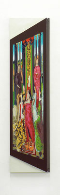 BERND IKEMANN «skom.02», 2012, Öl/Leinwand, 135 x 35 cm
