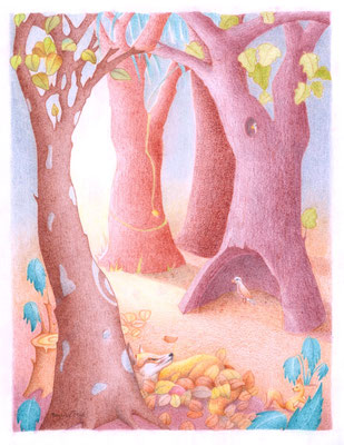 Autumn forest A4 size 800€