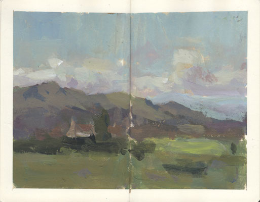 Study in acrylic paint after Francesco Lojacono.