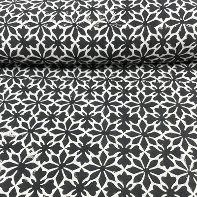 Handmade block print fabric for men in Delhi store.