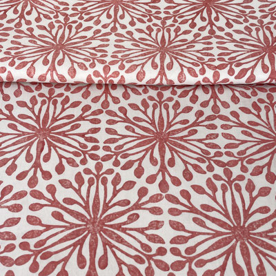 Chic block print fabric featuring edgy abstract designs, responsibly produced in our Delhi atelier