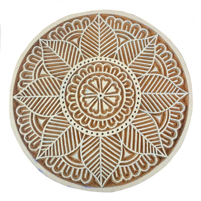 Discover authentic block printing stamps, hand-carved with Jamun wood in India, available for purchase at our factory shop in Delhi or online