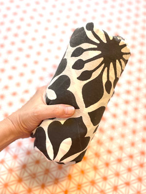 Yoga towel hand-printed in Delhi with traditional blockprint techniques.