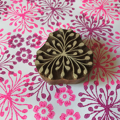 Block print wooden stamp, hand carved in India, buy Online different design. Local produced with skilled worker