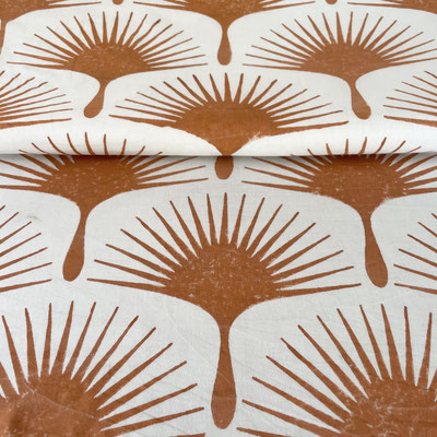 Delight in the timeless elegance of Indian block print fabric from Delhi, printed with eco-conscious AZO-free inks