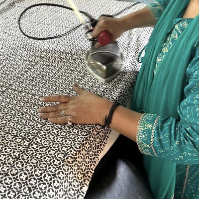 Create personalized style statements with custom blockprint clothing from Delhi Janpath