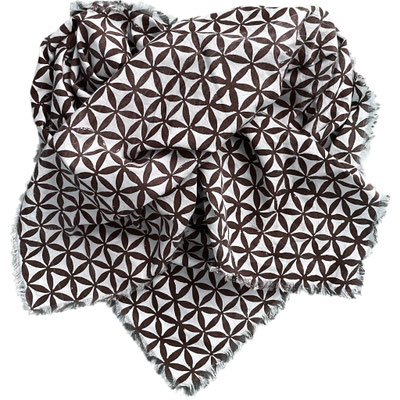 Handcrafted blockprint scarf in organic voile cotton from our Delhi manufactory.