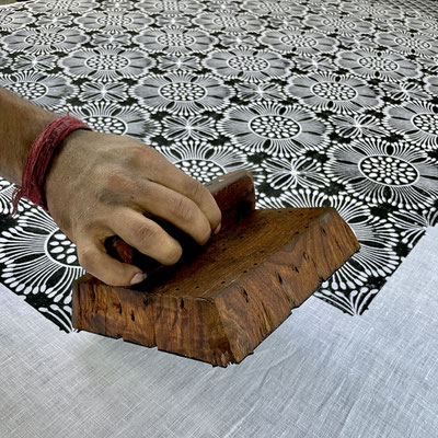 Find your inspiration in the rich heritage of Indian block print fabric, crafted with environmentally-friendly AZO-free printing inks