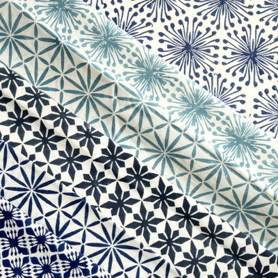 Handcrafted block print fabric India - Delhi factory shop and online store
