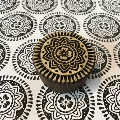 Block print stamps made in India for textile printing, online shop with worldwide delivery