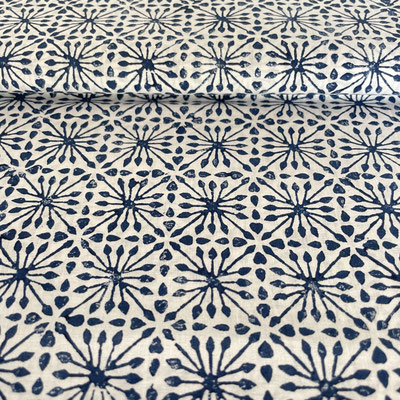 Handcrafted blockprint textiles, ethically sourced and crafted in Delhi, India, on 148cm width Voile cotton.