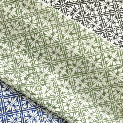 India block print fabric - buy online or from our Delhi factory shop. Step into our Janpath Mini Bazaar shop in Delhi and explore vibrant hand block print fabrics, all printed in-house.