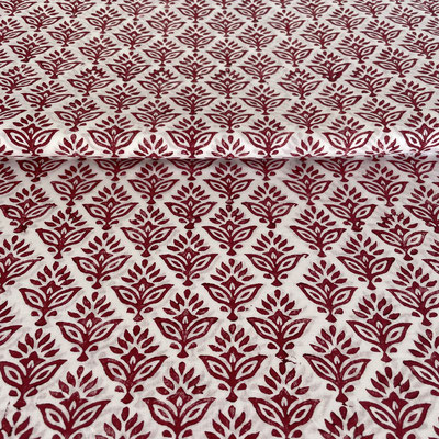Blockprint  fabric sample book, online  collection  of Maasa Production Pvt. Ltd. Delhi India Block  Print Kala bordeaux