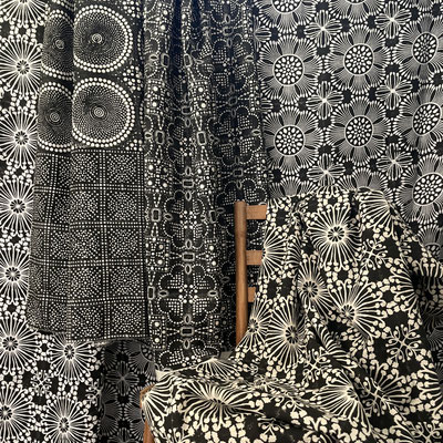 Elevate your projects with the sophistication of Indian block print fabric designs, featuring eco-conscious AZO-free printing inks