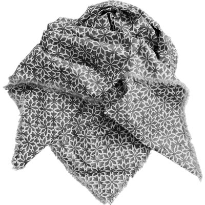 Organic voile cotton blockprint scarf, handprinted in our Delhi studio.