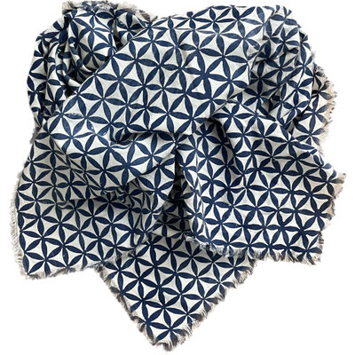 Delicately hand printed block print scarves from Delhi Paharganj, available in multiple designs.