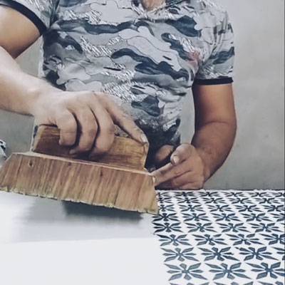 Discover unique blockprint patterns on organic cotton, handmade with care in Delhi, India.