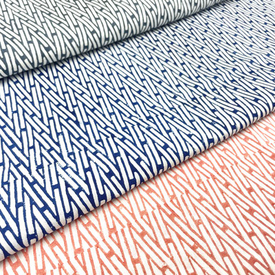 Special block-printed fabrics for men's clothing, available in Delhi's Connaught Place, Janpath.