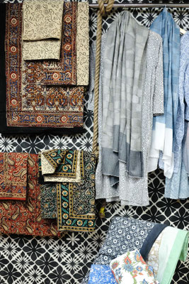 Blockprint fabric shop , home textiles, tailoring service Arakashan Road  Delhi