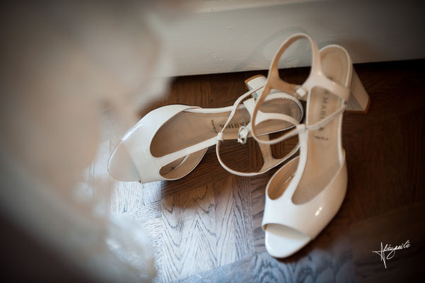 chaussures de la mariée