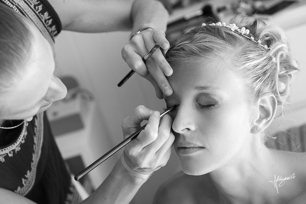 maquillage de la mariée