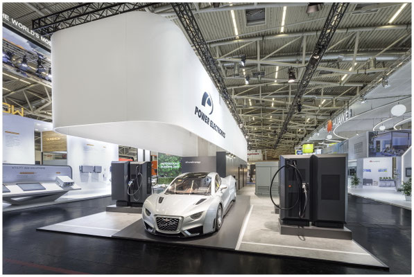Power Electronics messestand auf der Messe München