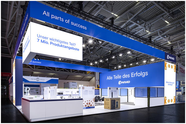 Großer Messestand
