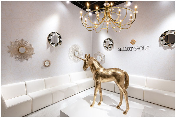 Schöne details Messestand AMOR Group Inhorgenta