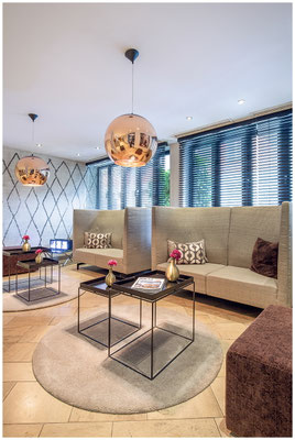 Lobbyaufnahme eines Designhotels – Hotelfotografie für Website und Buchungsportale.