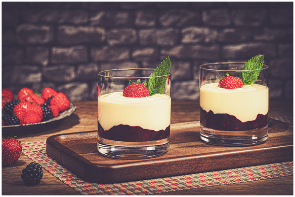 Nahaufnahme eines Desserts – professionelle Foodfotografie für Social Media und Print.