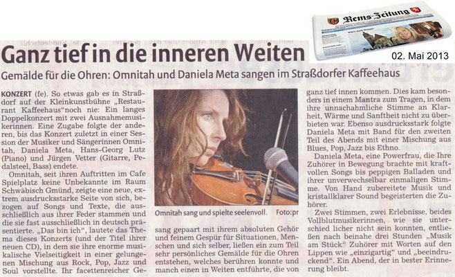 Schwäbisch Gmünd, "Kleinkuns im Kaffeehaus" 2013