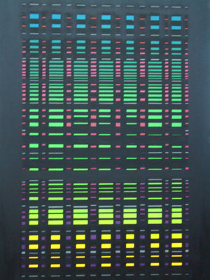 2005-02 Neon City. Öl auf Lw. 80x120