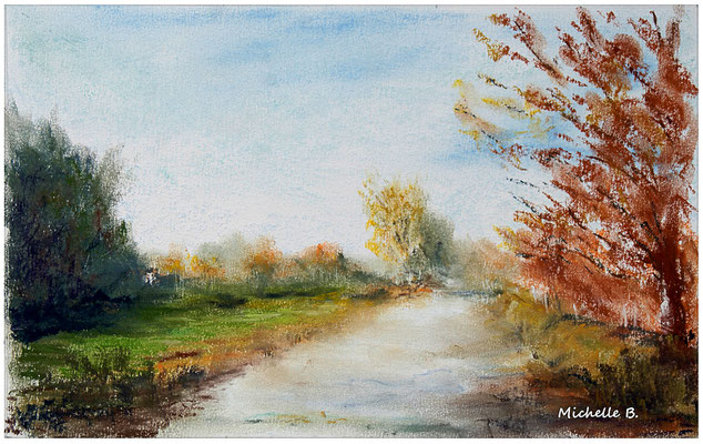 Secrets d'automne : pastels - 32x20cm