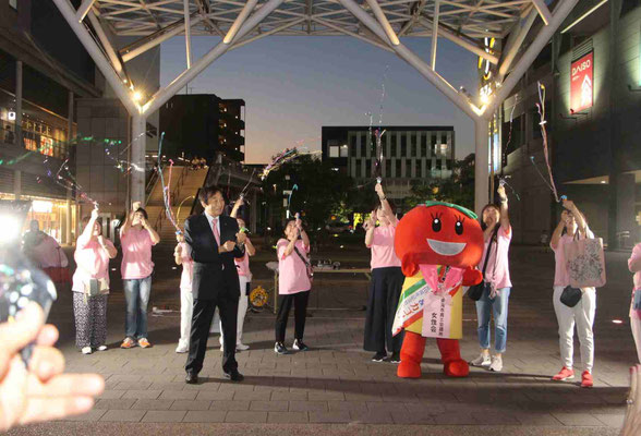 ライトアップの点灯式