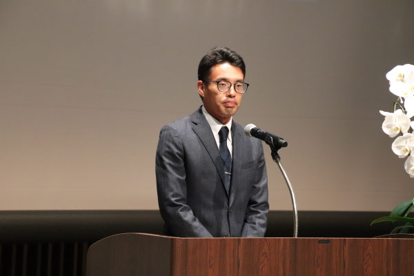 愛知製鋼陸上部　競歩　山西利和選手挨拶