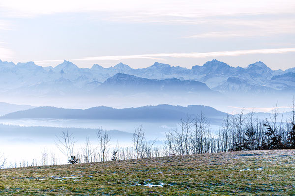 Bildmitte: Die Rigi