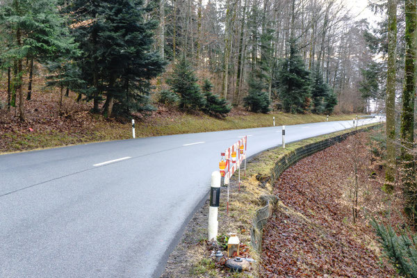 Die Unfallstelle vom 9. Dezember 2025