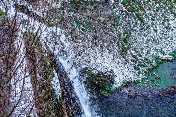 Wasserfall bei Schloss Biberstein