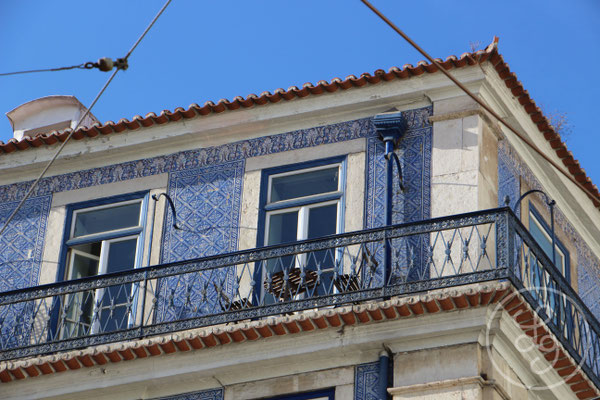 Façade d'azulejos - Lisbonne (Portugal), Septembre 2017