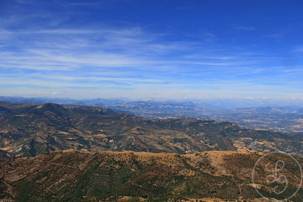 Vue depuis la montagne de Lure, Provence (Vaucluse), Août 2012