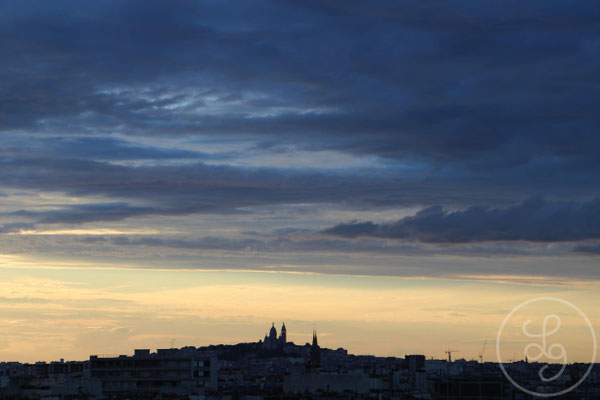 Coucher de soleil sur le Sacré Coeur - Paris, Juillet 2017