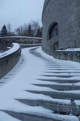 Escaliers enneigés - Montréal (Canada), Décembre 2011